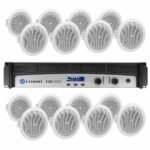 Kit 16 bocinas JBL a Plafon y amplificador crown CDi2000 MSI_0