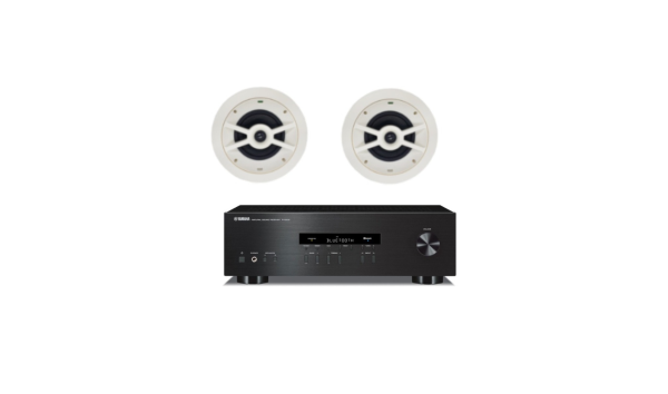Kit 2 Bocinas Wharfedale C170 Con Amplificador  Yamaha Rs202