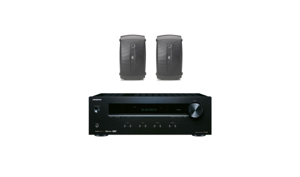 Kit Amplificador Onkyo Tx8220 Y 2 Bocinas Nsaw150 Negras