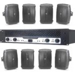 Kit 8 Bocinas Yamaha Nsaw150 Y Amplificador Backstage Mx4.4_0