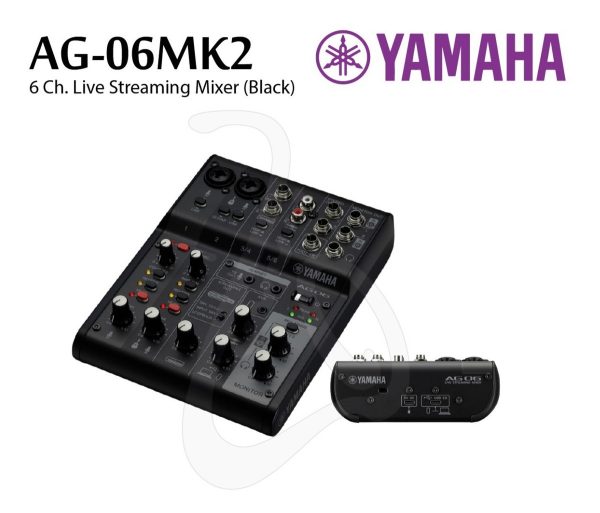 Mezcladora Yamaha para Streaming Ag06mk2_2