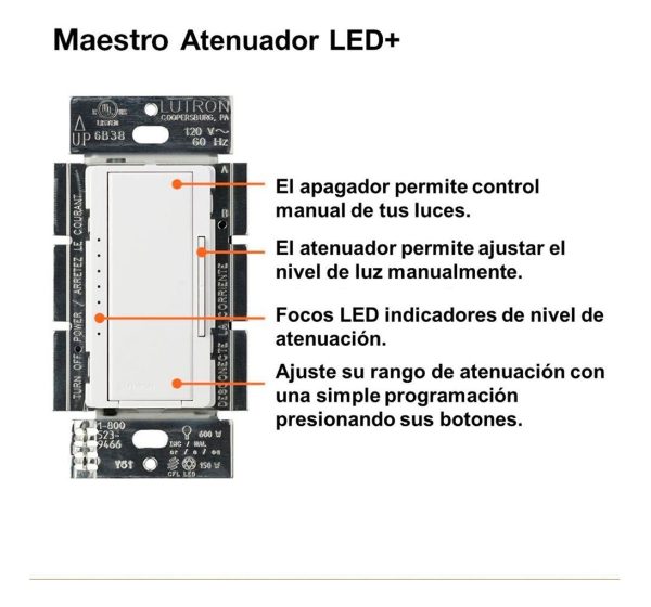 Dimmer Atenuador Inteligente Lutron RRDPROWH Radiora_2