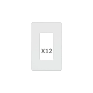 Kit 12 Placas De Pared Lutron Blanco Para Apagador Cw1wh X12