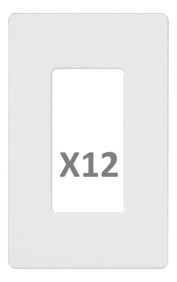 Kit 12 Placas De Pared Lutron Blanco Para Apagador Cw1wh X12_0