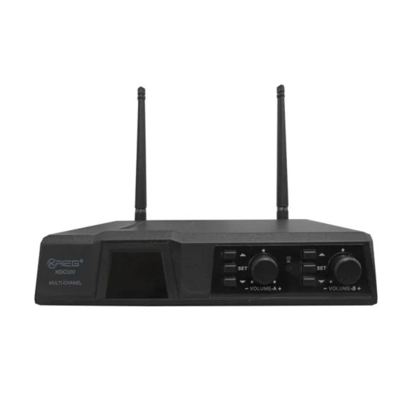 Microfono Inalambrico Doble Krieg Kdc500 Uhf_3
