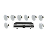 Kit 8 Bocinas de Plafon Quad CE6 Y Amplificador Yamaha Pa2030_0