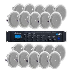 Amplificador Backstage 4LZ2 y 20 bocinas jbl de plafon 4" pulgadas_0