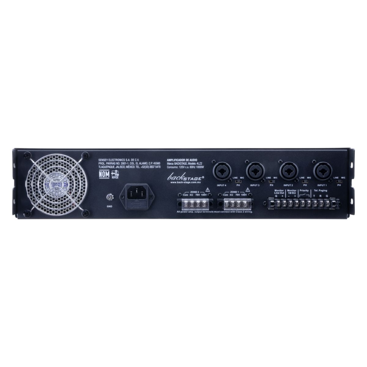 Amplificador Backstage 4LZ2 y 20 bocinas jbl de plafon 4" pulgadas_3