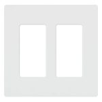 Kit de 12 piezas Placa De Pared 2 Espacios Lutron Cw2wh Muy Duradera_0