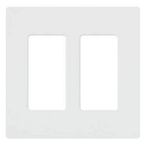 Kit de 12 piezas Placa De Pared 2 Espacios Lutron Cw2wh Muy Duradera_0