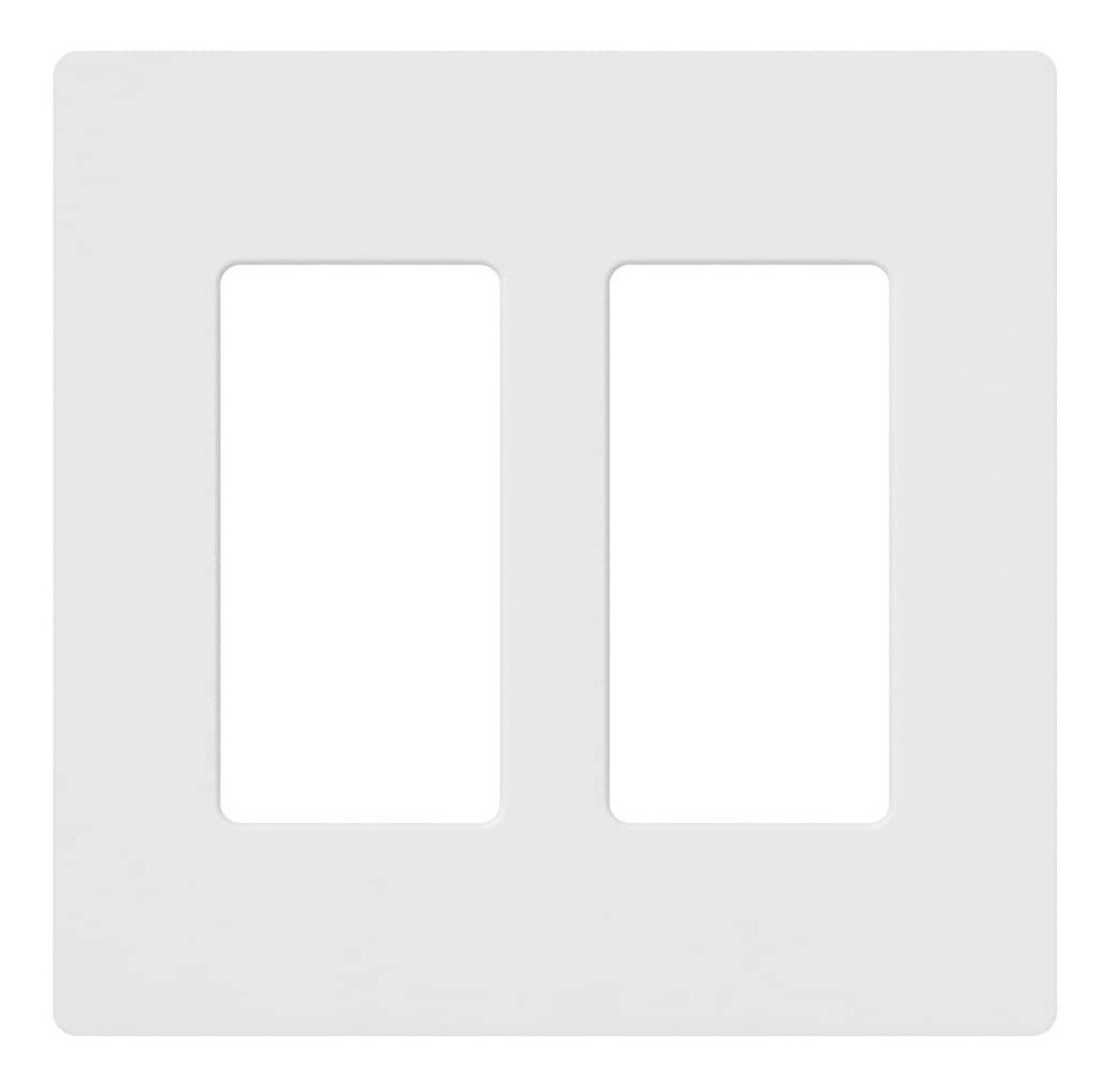Kit de 12 piezas Placa De Pared 2 Espacios Lutron Cw2wh Muy Duradera_0